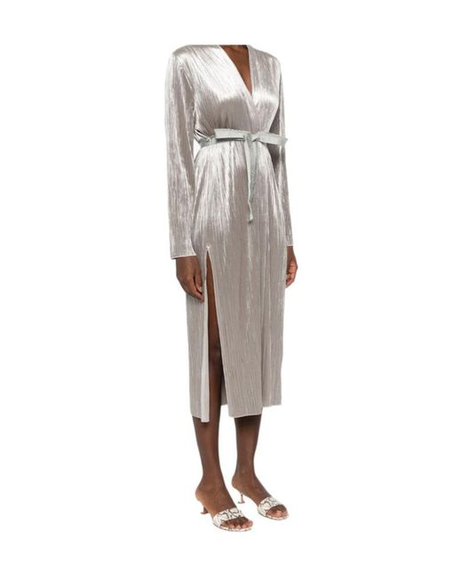 Forte_forte Gray Lace-Up Dress
