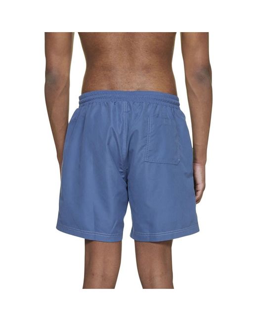 Brunello Cucinelli Blue Logo-Embroidered Swimming Shorts for men