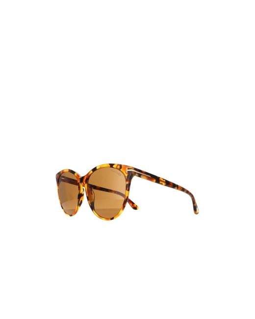 Tom Ford Metallic Eyewear Cat-Eye Frame Sunglasses