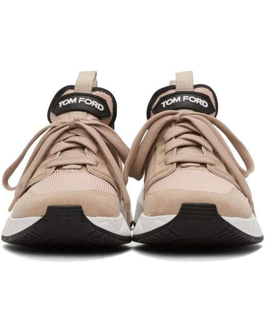 Tom Ford Natural Jago Low-Top Sneakers