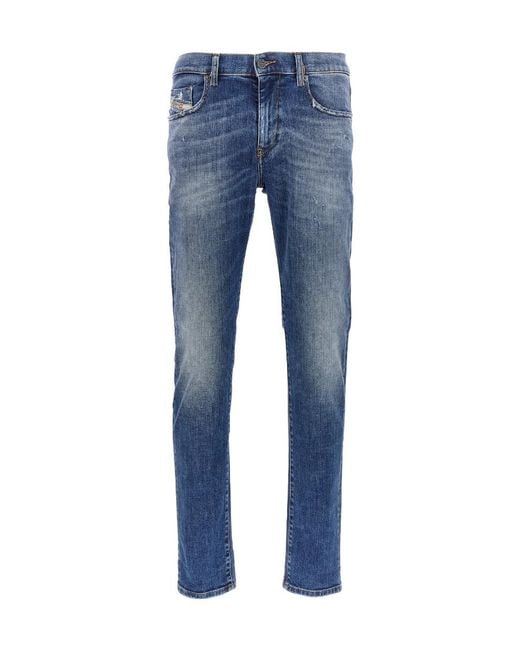 DIESEL Blue 2019 D-Strukt Straight Leg Jeans for men