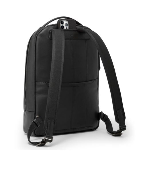Tumi Black Bradner Zip-Compartment Backpack for men