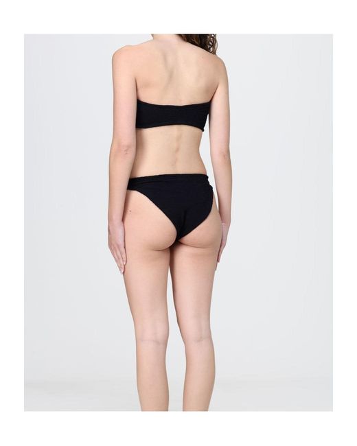 Hunza G Black Alicia Crinkle Bikini