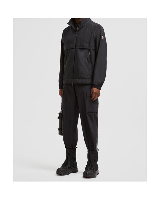 Moncler Black Grenoble Negara Packable Hooded Windbreaker for men