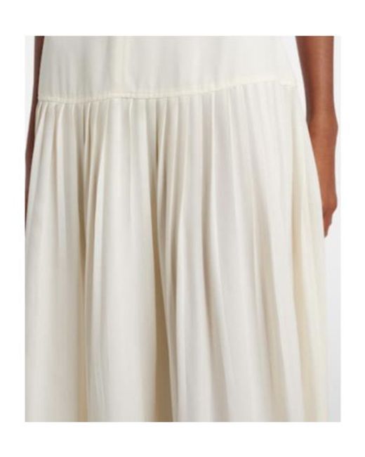 Proenza Schouler White Tala Halterneck Georgette Maxi Dress