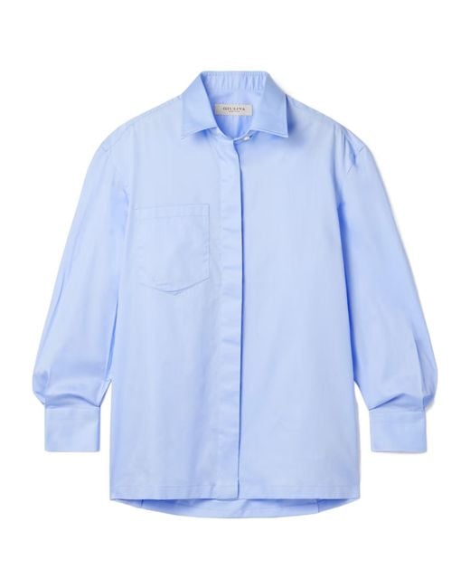 Giuliva Heritage Blue The Alba Cotton Shirt