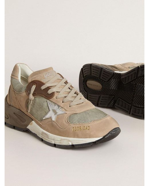 Golden Goose Deluxe Brand Brown Dad-Star Lace-Up Sneakers