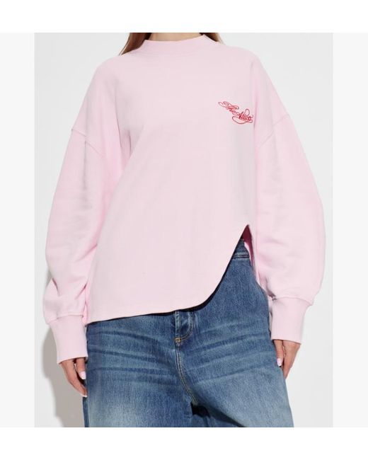 The Attico Pink Long-Sleeved T-Shirt