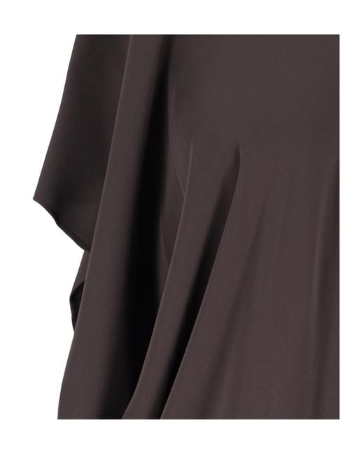 MM6 by Maison Margiela Brown V-Neck Midi Dress