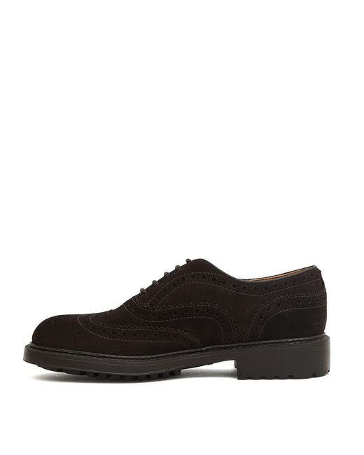 Doucal's Brown Brogue Lace-Up Shoes for men