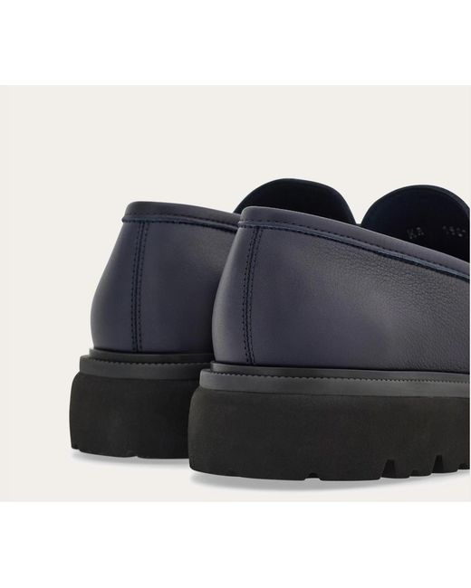 Ferragamo Black Ferragamo Gancini Ornament Loafers for men