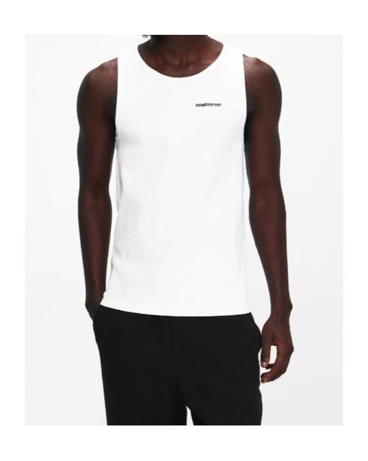 Casablanca White Casa Ribbed Tank Sn62 for men