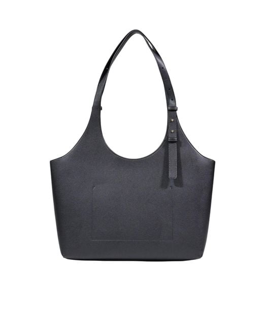 Tommy Hilfiger Black Logo-Detail Tote Bag