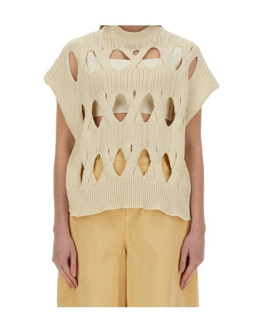 Alysi Natural Springtime Knit Jersey Top