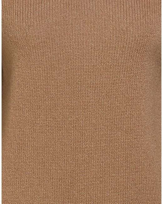 Max Mara Brown Simple Solid-Color Knitted Sweater