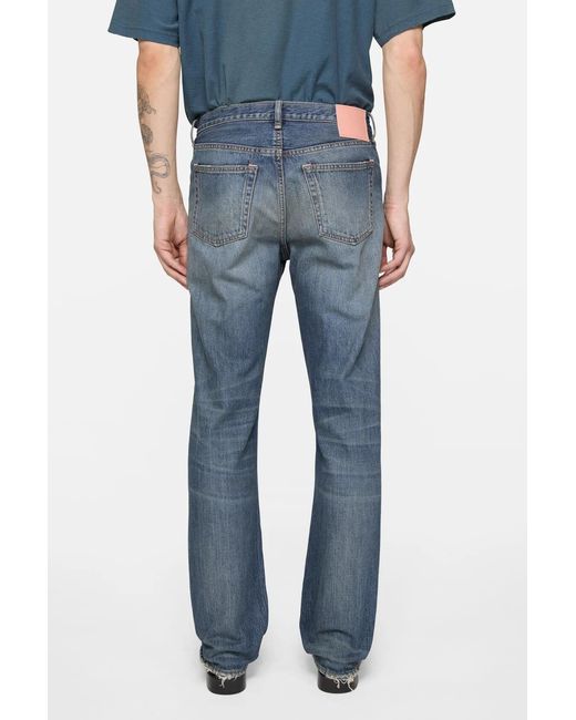 Acne Blue Regular Fit Jeans for men
