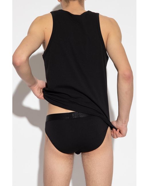 Emporio Armani Black Logo Underwear for men