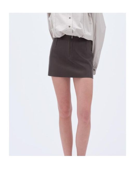 REMAIN Birger Brown Christensen Bonded Mini Skirt