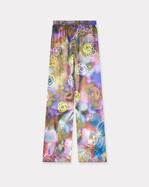 KENZO White X Futura 2000' Graffiti Printed Pants