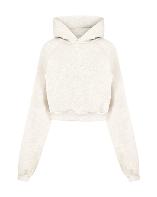 Fear Of God White Cropped Sweatshirt