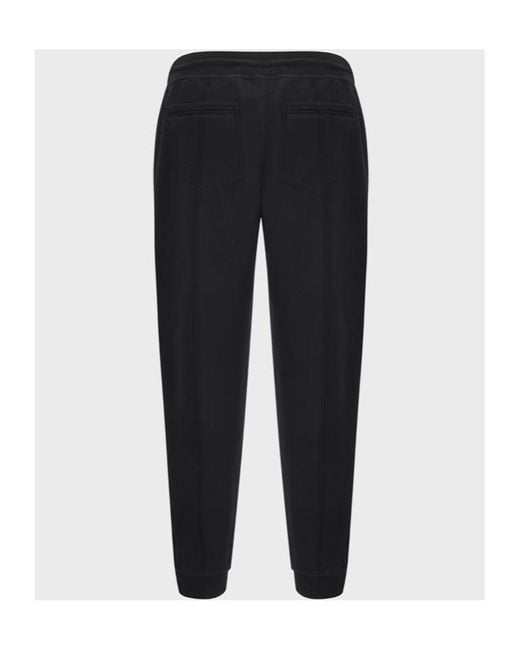 Brunello Cucinelli Black Drawstring Tapered Leg Sweatpants for men