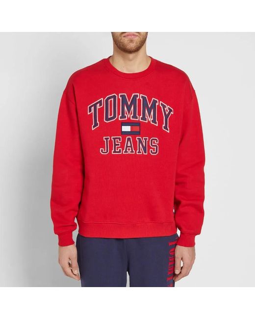 Tommy Hilfiger Red Logo Details Sweater for men