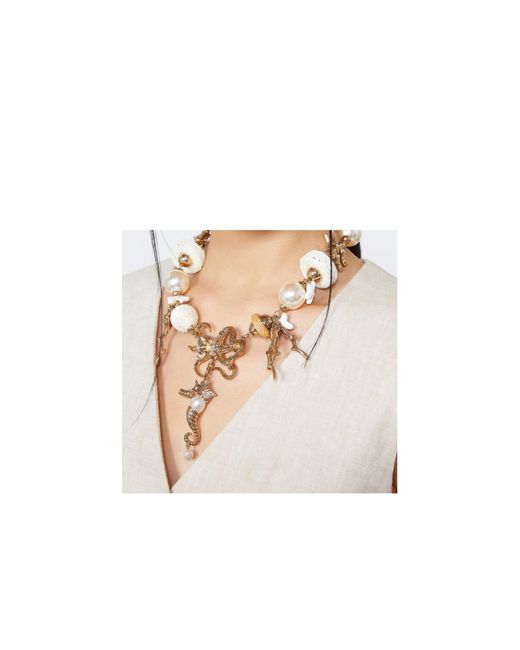 Weekend by Maxmara White Abissi Embellished Choker