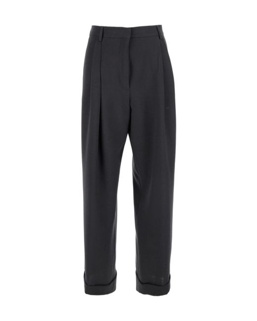 Dries Van Noten Blue Belt Loop Casual Pants