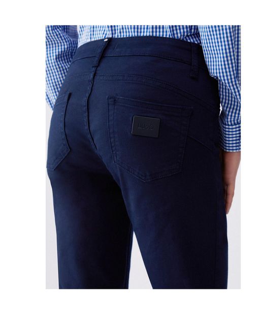 Liu Jo Blue Cotton Trousers