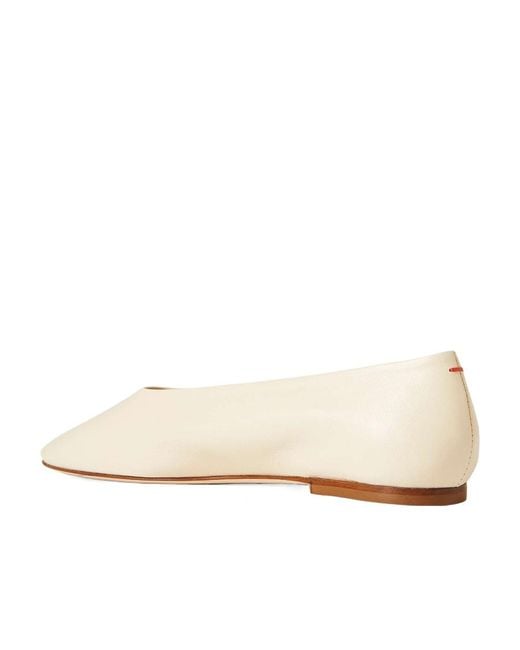 Aeyde Natural Kirsten Ballet Shoes