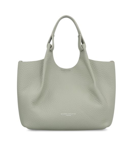 Gianni Chiarini Gray Double Handle Tote Bag
