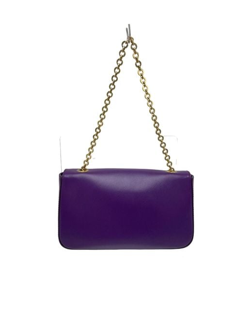 Ferragamo Purple Flap Shoulder Bag