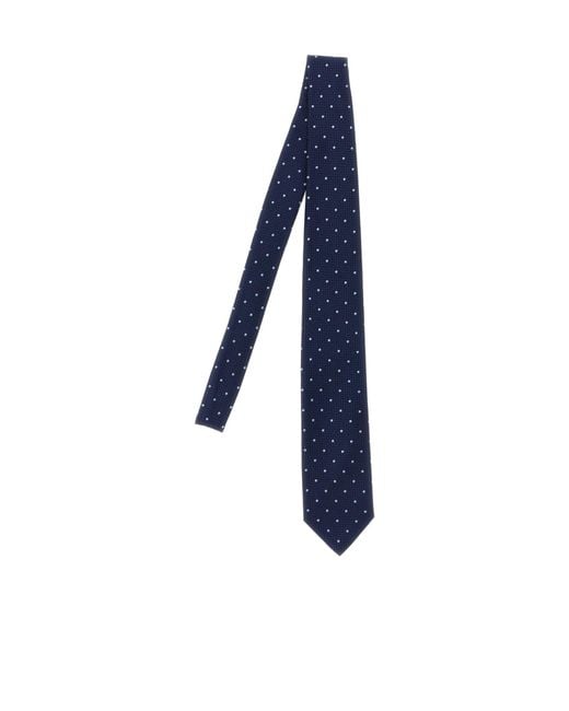 Brioni Blue Jacquard Tie for men