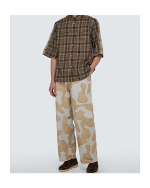 Undercover Natural Wide-Leg Camouflage Pants for men