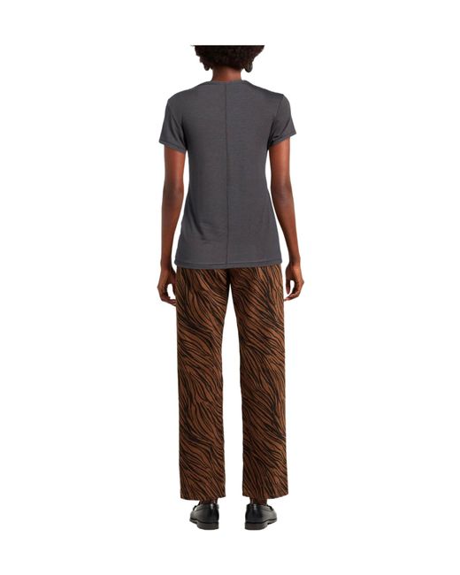Rag & Bone Black Solid Color Knit Short-Sleeve T-Shirt