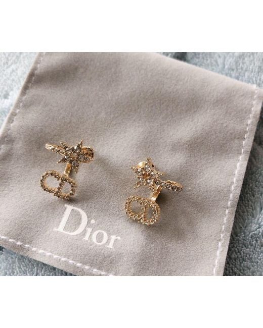 Dior White Clair D Lune Earrings
