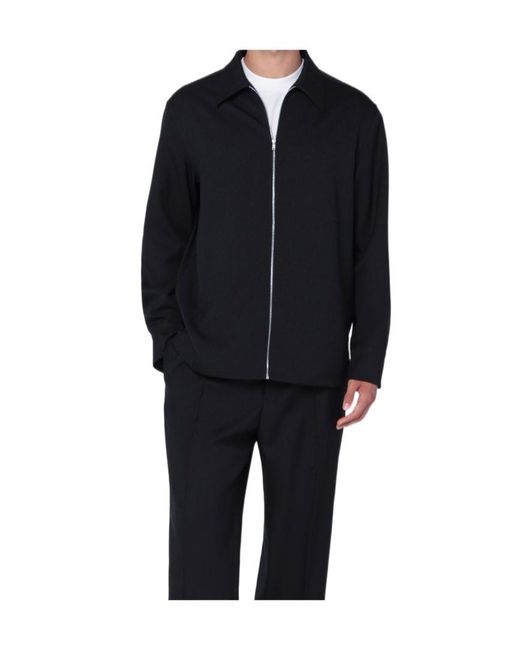 Jil Sander Blue Zip-Fastening Shirt Jacket for men