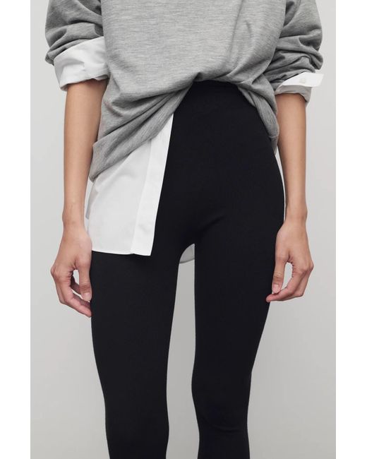 The Row Black Mimi Tights