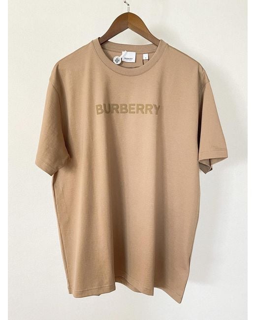 Burberry Natural Logo Printed Crewneck T-Shirt for men