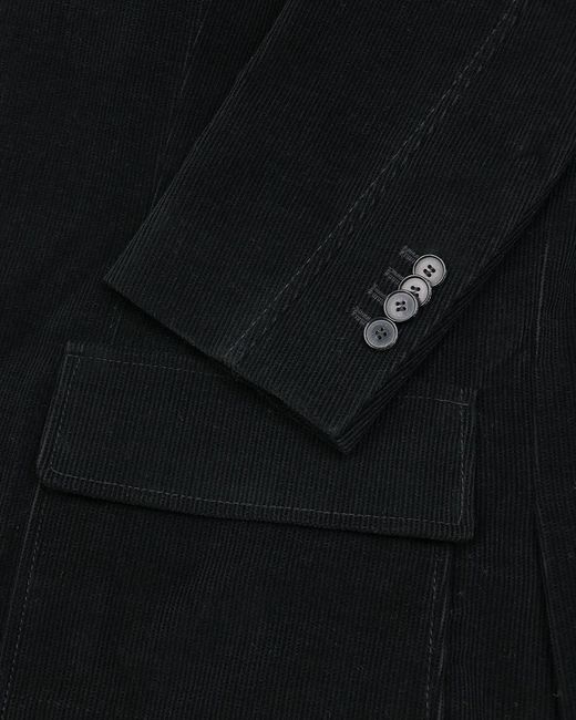 Karl Lagerfeld Black Single-Breasted Zipper Suit Jacket for men