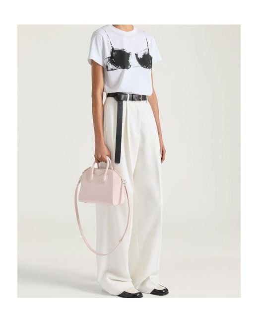 Givenchy Pink Mini Antigona Leather Tote Bag