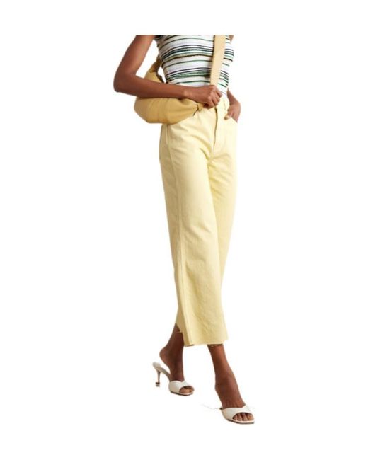 Veronica Beard Yellow Taylor Flared Jeans
