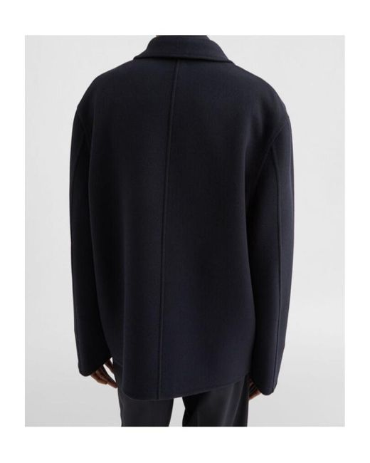Jil Sander Blue Buttoned Shirt Jacket for men