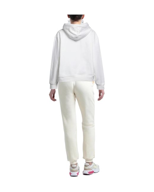 Jacquemus White Solid Color Hooded Track Jackets