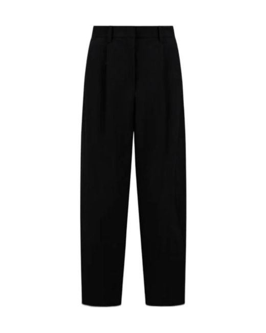 Herno Black Laminar High-Waist Wide-Leg Pants