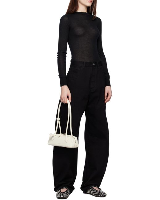 Alaïa White Alaïa Le Teckel Small Shoulder Bag