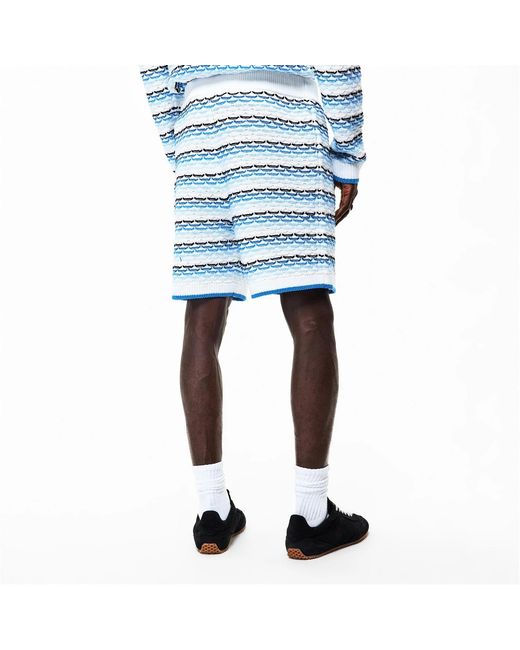 Casablanca Blue Logo Patch Shorts for men