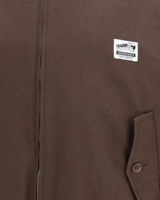 Magliano Brown Work Zip Jacket for men