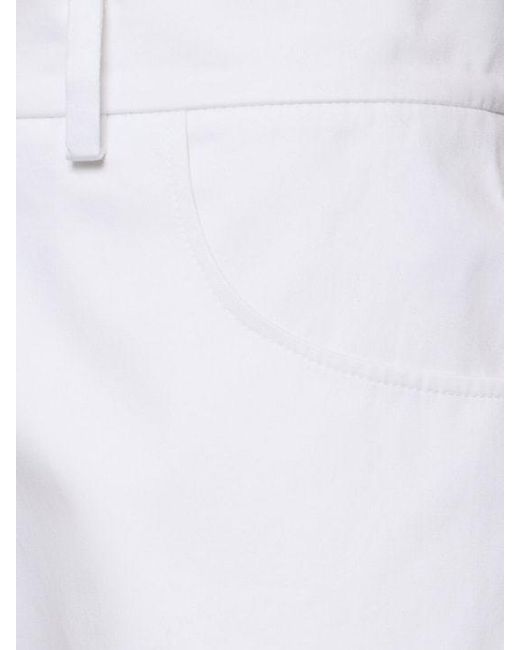 Magda Butrym White Cotton Shorts