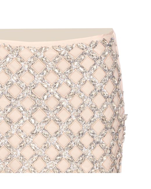 Liu Jo Natural Embellished Mini Skirt